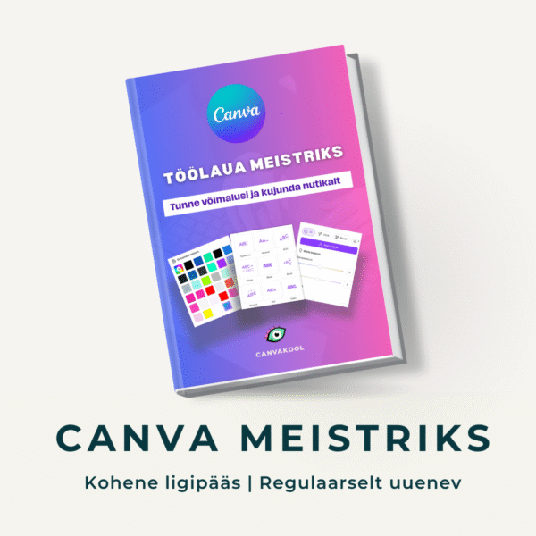 Canva töölaua meistriks - Tunne võimalusi ja kujunda nutikalt