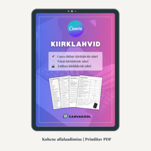 Canva kiirklahvide kogumik 6lk